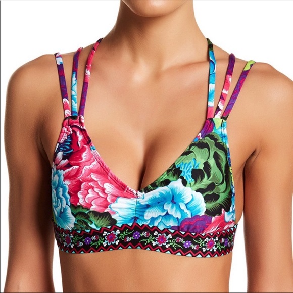 La Blanca Other - NWT La Blanca Floral Padded Bralette Bikini Top 8